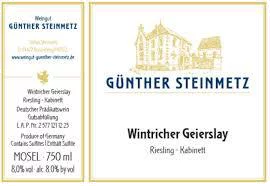 Gunther Steinmetz Wintricher Geierslay Kabinett