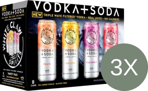 White Claw Vodka Soda Variety Pack