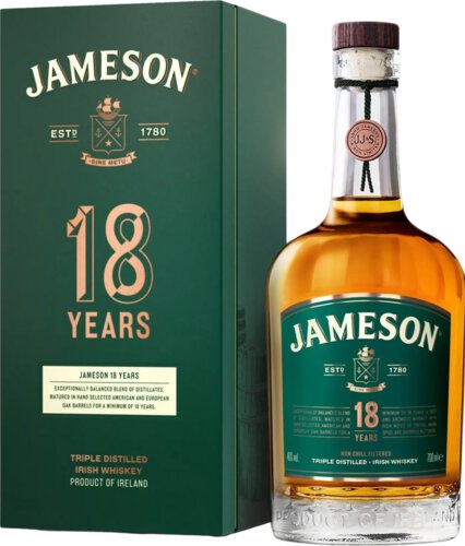Jameson 18 Year Old Limited Reserve Blended Irish Whiskey 46%