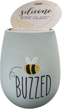 Silicone Wine Cup with Bee Theme