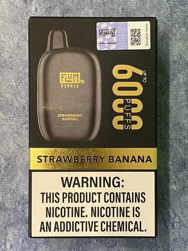 Disp Flum Pebble Straw Banana 6000k