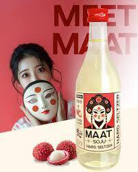 Maat hard Seltzer Lychee soju