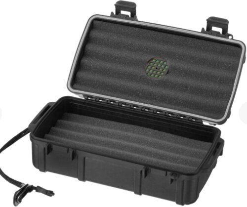 10ct Travel Humidor Black