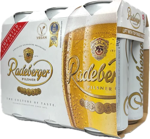Radeberger Pilsner 6pk 16oz Cans