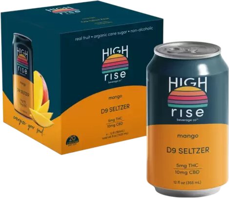 High Rise Mango 3mg Thc Seltzer
