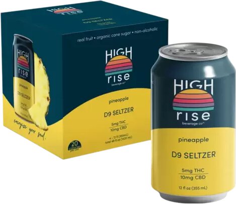 High Rise Pineapple 3mg Thc Seltzer