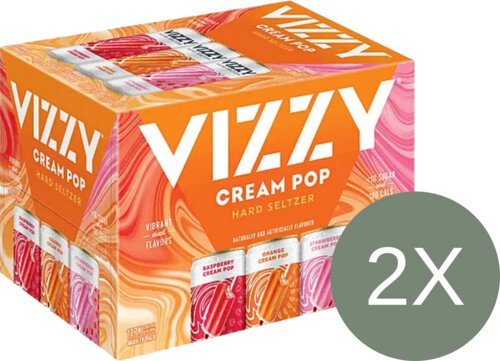 Vizzy Cream Pop  Hard Seltzer Variety Pack