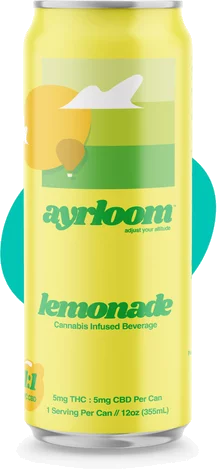 Ayrloom Lemonade 5mg Hemp Sparkling Water