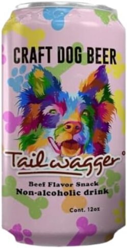 Tailwagger Savory Beef Bone Broth Dog Beer
