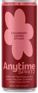 Anytime Spritz Cranberry Amaro Splash