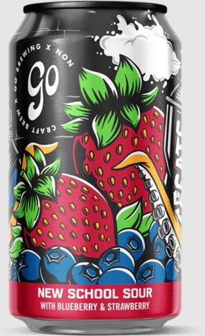 Go Brewing New School Non-Alcoholic Sour Ale 12oz 6pk Cans
