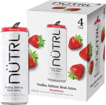 Nutrl Vodka Seltzer Strawberry