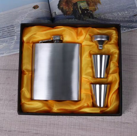 Stainless Steel Flask Set 6 oz