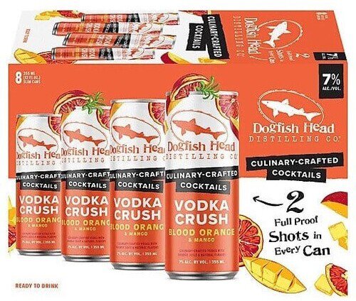 Dogfish Head Blood Orange & Mango Vodka Crush RTD Cocktail