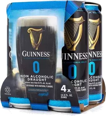 Guinness Zero Non-Alcoholic 4pk cans