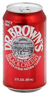 Dr. Brown's Black Cherry Soda Can