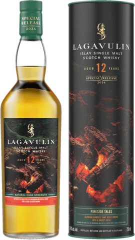 Lagavulin 12Year Old Islay Single Malt Scotch Whiskey Fireside Tales Special Release