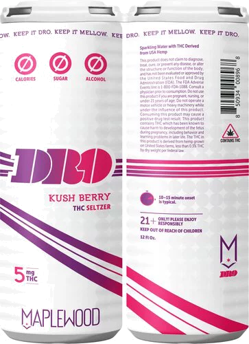 Maplewood Dro Kush Berry 5mg THC Seltzer