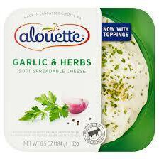 ALOUETTE GARLIC & HERB SPREADABLE CHEESE 6.5 OZ
