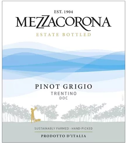 Mezzacorona Italian Pinot Grigio 3pk 187ml