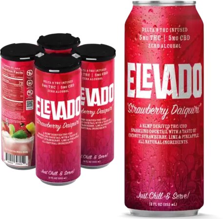 Elevado 5mg THC CBD Strawberry Daiquiri