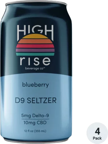 High Rise Blueberry Seltzer D9 Thc 5mg
