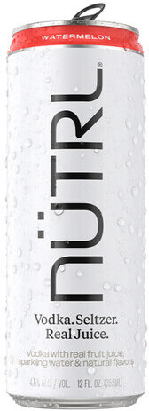Nutrl Watermelon Vodka Seltzer Real Juice Vol