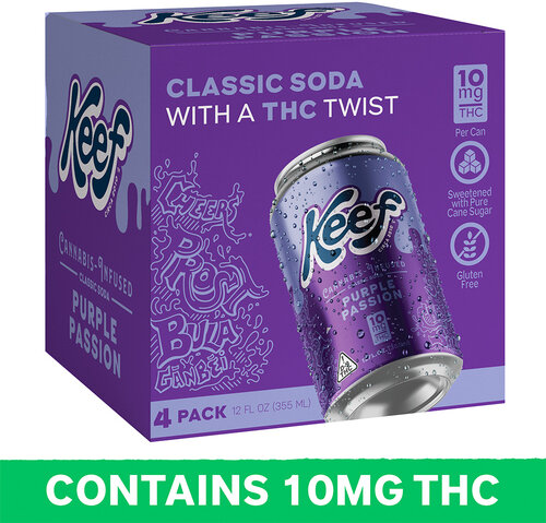 Keef Purple Passion 10mg Thc Infused Soda Non Alcoholic