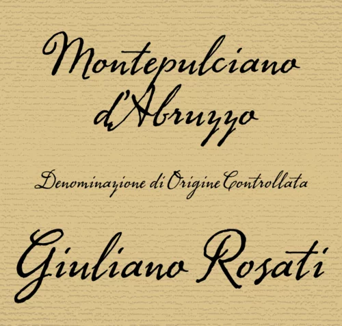 Giuliano Rosati Montepulciano d'Abruzzo