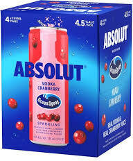 Absolut Ocean Spray Vodka Cranberry