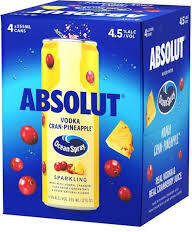 Absolut Vodka Cran & Pineapple