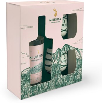 Mijenta Tequila Blanco with 2MUGS