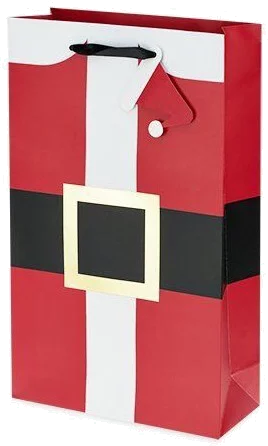 Santa's Suit Double Wine Bag By Cakewalk