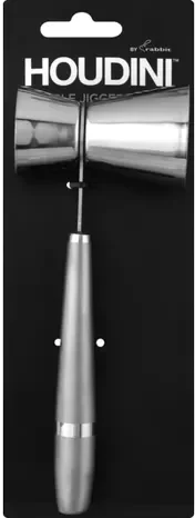 Houdini Double Jigger Large Handle Silver