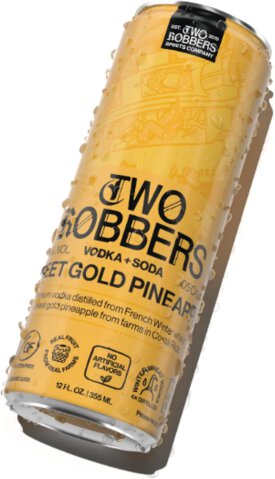 Two Robbers Sweet Gold Pineapple Vodka Soda Rtd