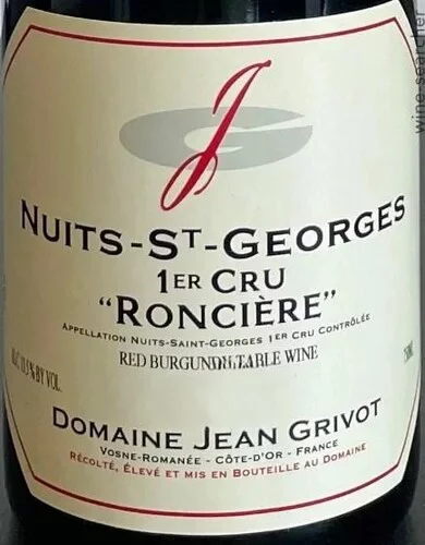 Jean Grivot Nuits St. Georges 