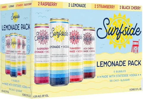 Surfside Lemonade Vodka Soda Variety Pack