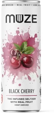 Muze Black Cherry Lime Thc Seltzer 3mg