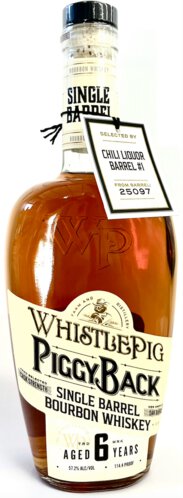Whistlepig 6yr Bourbon Barrel Pick Piggy Back