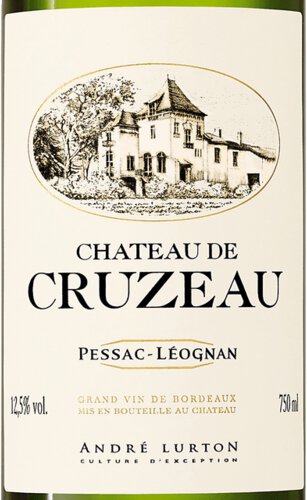 Château de Cruzeau Blanc Pessac-Léognan 2022