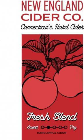 NEW ENGLAND CIDER FRESH BLEND 4PK CAN