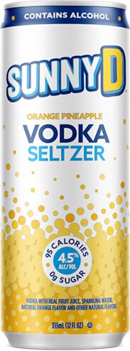 Sunny D Vodka Seltzer Orange Pineapple