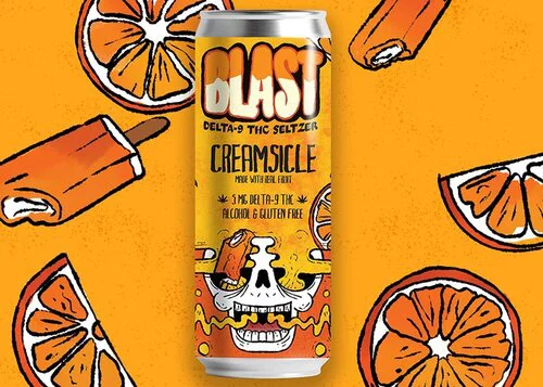 Brewing Projekt Blast Creamsicle Cannabis Seltzer 5MG THC
