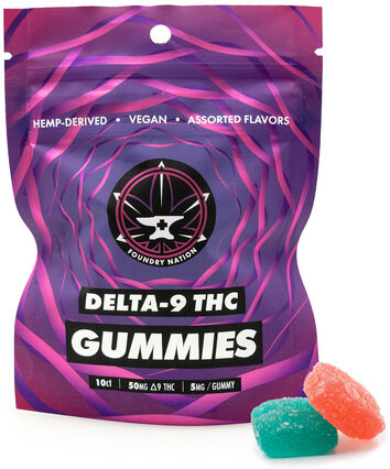 Foundry Nation Cannabis Gummies 10x5MG THC