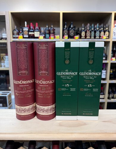 Glendronach 15 Year And Glendronach 12 Year 4 Bottles Bundle