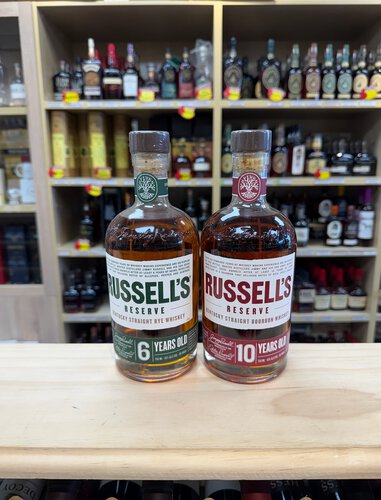 Russell's 6 Years & Russell's 10 Year LL/ME 2 Bottles