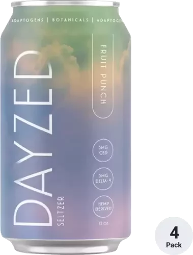 DAYZED FRUIT PUNCH 2.5MG THC SELTZER 4PK CAN