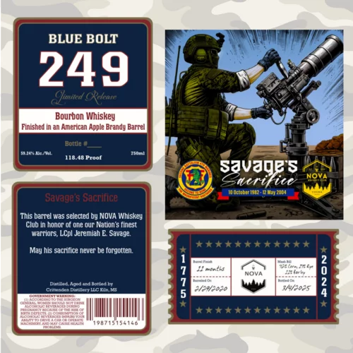 Blue Bolt 249 'Savage's Sacrifice' Nova Whiskey Club Pick