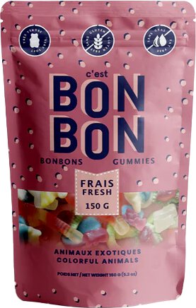 Bon Bon Colorful Animals Gummy Candy