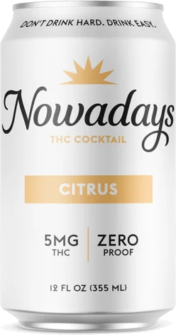 Nowadays Citrus 5mg THC Infused Cocktail